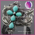 2016 New fashion Turquoise bracelet/bangle Jewelry with plating silver